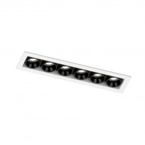 DK2514-WB Встраиваемый светильник SPACE со светодиодом L126mm 220V 10W 38° 4000К IP20 белый/черный алюминий в Агрызе - agryz.ok-mebel.com | фото 5
