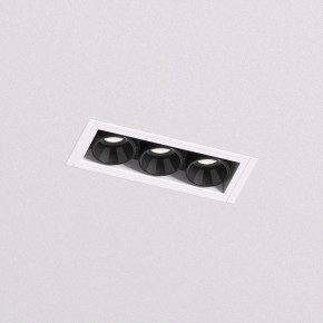 DK2530-WB Встраиваемый светильник SPACE со светодиодом под шпатлевку L69mm 220V 6W 38° 4000К IP20 белый/черный алюминий в Агрызе - agryz.ok-mebel.com | фото