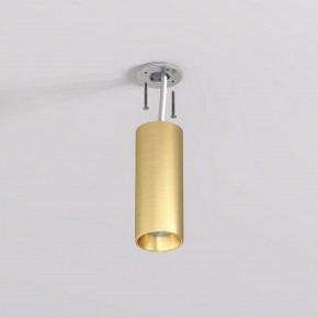 DK2615-SB Накладной светильник SHINE TUBE со светодиодом, D45*H115, IP20, 3000К, 7W, RA?90, сатинированная латунь, алюминий в Агрызе - agryz.ok-mebel.com | фото 3