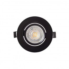 DK3020-BK Встраиваемый светильник, IP 20, 10 Вт, GU5.3, LED, черный, пластик в Агрызе - agryz.ok-mebel.com | фото 3
