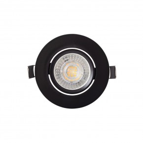 DK3020-BK Встраиваемый светильник, IP 20, 10 Вт, GU5.3, LED, черный, пластик в Агрызе - agryz.ok-mebel.com | фото