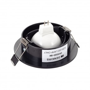 DK3020-BK Встраиваемый светильник, IP 20, 10 Вт, GU5.3, LED, черный, пластик в Агрызе - agryz.ok-mebel.com | фото 3