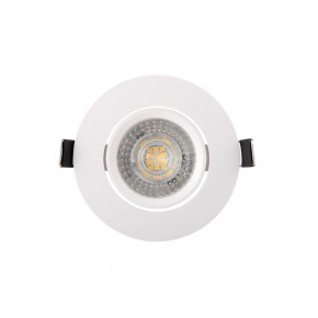 DK3020-WH Встраиваемый светильник, IP 20, 10 Вт, GU5.3, LED, белый, пластик в Агрызе - agryz.ok-mebel.com | фото