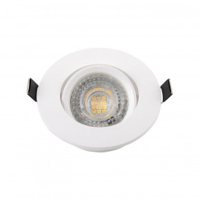 DK3020-WH Встраиваемый светильник, IP 20, 10 Вт, GU5.3, LED, белый, пластик в Агрызе - agryz.ok-mebel.com | фото 2