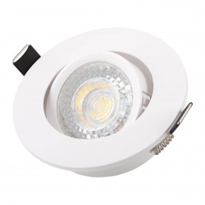 DK3020-WH Встраиваемый светильник, IP 20, 10 Вт, GU5.3, LED, белый, пластик в Агрызе - agryz.ok-mebel.com | фото 2