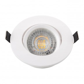 DK3020-WH Встраиваемый светильник, IP 20, 10 Вт, GU5.3, LED, белый, пластик в Агрызе - agryz.ok-mebel.com | фото 4