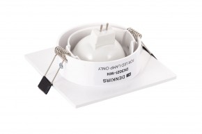 DK3021-WH Встраиваемый светильник, IP 20, 10 Вт, GU5.3, LED, белый, пластик в Агрызе - agryz.ok-mebel.com | фото 4