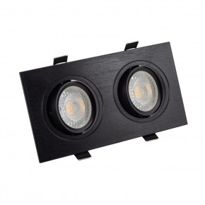 DK3022-BK Встраиваемый светильник, IP 20, 10 Вт, GU5.3, LED, черный, пластик в Агрызе - agryz.ok-mebel.com | фото