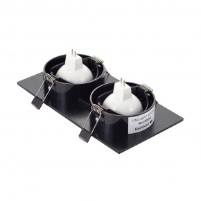 DK3022-BK Встраиваемый светильник, IP 20, 10 Вт, GU5.3, LED, черный, пластик в Агрызе - agryz.ok-mebel.com | фото 3