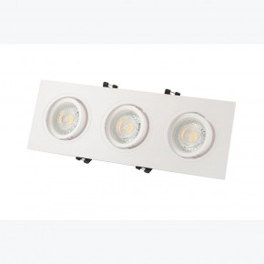 DK3023-WH Встраиваемый светильник, IP 20, 10 Вт, GU5.3, LED, белый, пластик в Агрызе - agryz.ok-mebel.com | фото 4