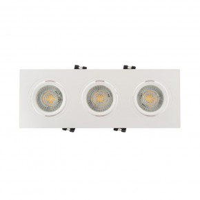 DK3023-WH Встраиваемый светильник, IP 20, 10 Вт, GU5.3, LED, белый, пластик в Агрызе - agryz.ok-mebel.com | фото