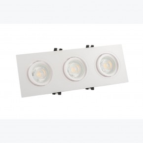 DK3023-WH Встраиваемый светильник, IP 20, 10 Вт, GU5.3, LED, белый, пластик в Агрызе - agryz.ok-mebel.com | фото 2