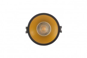 DK3026-BG Встраиваемый светильник, IP 20, 10 Вт, GU5.3, LED, черный/золотой, пластик в Агрызе - agryz.ok-mebel.com | фото