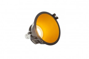 DK3026-BG Встраиваемый светильник, IP 20, 10 Вт, GU5.3, LED, черный/золотой, пластик в Агрызе - agryz.ok-mebel.com | фото 3
