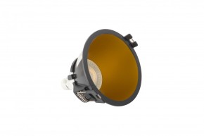 DK3026-BG Встраиваемый светильник, IP 20, 10 Вт, GU5.3, LED, черный/золотой, пластик в Агрызе - agryz.ok-mebel.com | фото 4