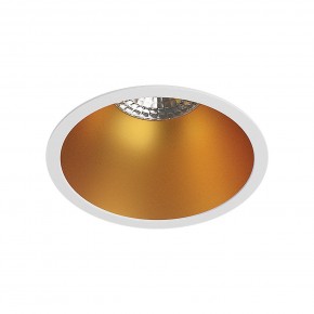 DK3026-WG Встраиваемый светильник, IP 20, 10 Вт, GU5.3, LED, белый/золотой, пластик в Агрызе - agryz.ok-mebel.com | фото