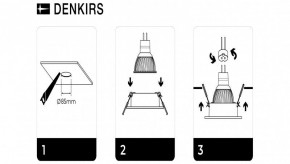 DK3026-WH Встраиваемый светильник, IP 20, 10 Вт, GU5.3, LED, белый, пластик в Агрызе - agryz.ok-mebel.com | фото 7