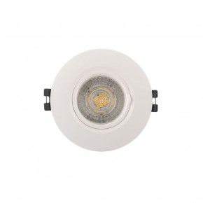 DK3028-WH Встраиваемый светильник, IP 20, 10 Вт, GU5.3, LED, белый, пластик в Агрызе - agryz.ok-mebel.com | фото 1