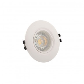 DK3028-WH Встраиваемый светильник, IP 20, 10 Вт, GU5.3, LED, белый, пластик в Агрызе - agryz.ok-mebel.com | фото 2