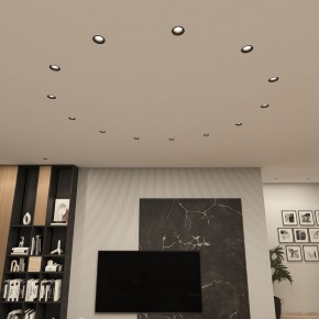 DK3055-BK Встраиваемый светильник, IP 20, 10 Вт, GU5.3, LED, черный, пластик в Агрызе - agryz.ok-mebel.com | фото 3