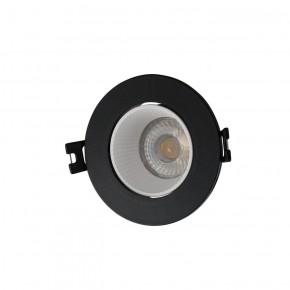 DK3061-BK+WH Встраиваемый светильник, IP 20, 10 Вт, GU5.3, LED, черный/белый, пластик в Агрызе - agryz.ok-mebel.com | фото
