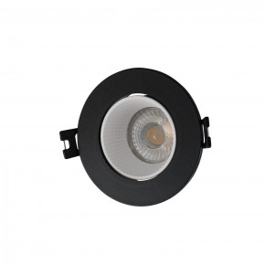 DK3061-BK+WH Встраиваемый светильник, IP 20, 10 Вт, GU5.3, LED, черный/белый, пластик в Агрызе - agryz.ok-mebel.com | фото