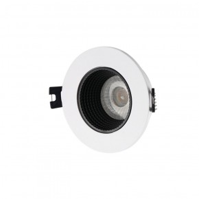 DK3061-WH+BK Встраиваемый светильник, IP 20, 10 Вт, GU5.3, LED, белый/черный, пластик в Агрызе - agryz.ok-mebel.com | фото 1