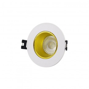 DK3061-WH+YE Встраиваемый светильник, IP 20, 10 Вт, GU5.3, LED, белый/желтый, пластик в Агрызе - agryz.ok-mebel.com | фото
