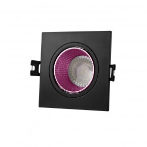 DK3071-BK+PI Встраиваемый светильник, IP 20, 10 Вт, GU5.3, LED, черный/розовый, пластик в Агрызе - agryz.ok-mebel.com | фото