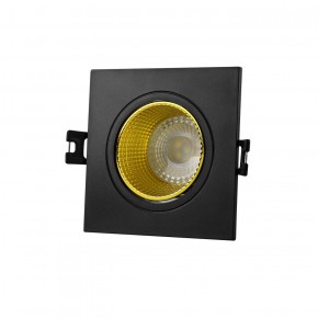 DK3071-BK+YE Встраиваемый светильник, IP 20, 10 Вт, GU5.3, LED, черный/желтый, пластик в Агрызе - agryz.ok-mebel.com | фото