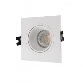 DK3071-WH Встраиваемый светильник, IP 20, 10 Вт, GU5.3, LED, белый/белый, пластик в Агрызе - agryz.ok-mebel.com | фото 1