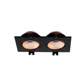 DK3072-BBR Встраиваемый светильник, IP 20, 10 Вт, GU5.3, LED, черный/бронзовый, пластик в Агрызе - agryz.ok-mebel.com | фото 2