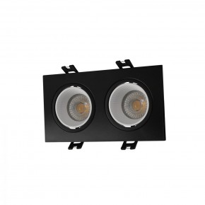 DK3072-BK+WH Встраиваемый светильник, IP 20, 10 Вт, GU5.3, LED, черный/белый, пластик в Агрызе - agryz.ok-mebel.com | фото