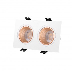 DK3072-WBR Встраиваемый светильник, IP 20, 10 Вт, GU5.3, LED, белый/бронзовый, пластик в Агрызе - agryz.ok-mebel.com | фото