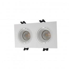 DK3072-WH Встраиваемый светильник, IP 20, 10 Вт, GU5.3, LED, белый/белый, пластик в Агрызе - agryz.ok-mebel.com | фото