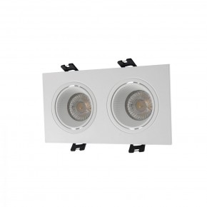 DK3072-WH Встраиваемый светильник, IP 20, 10 Вт, GU5.3, LED, белый/белый, пластик в Агрызе - agryz.ok-mebel.com | фото
