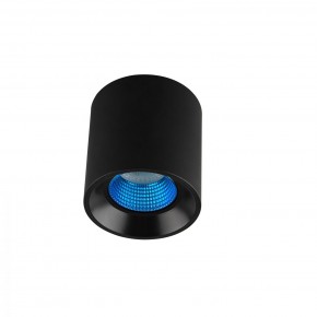 DK3090-BK+CY Светильник накладной IP 20, 10 Вт, GU5.3, LED, черный/голубой, пластик в Агрызе - agryz.ok-mebel.com | фото
