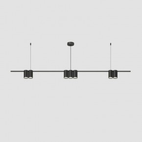 DK4063-BK Подвесной светильник ORBIT, IP20, 7xGU10 LED до 15 Вт, черный матовый, алюминий в Агрызе - agryz.ok-mebel.com | фото