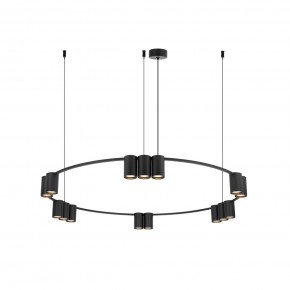 DK4067-BK Подвесной светильник ORBIT, IP20, 15xGU10 LED до 15 Вт, черный матовый, алюминий в Агрызе - agryz.ok-mebel.com | фото 3