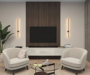 DK5014-BK Бра 1000 мм, 3000К, IP20, 12 Вт, черный, алюминий в Агрызе - agryz.ok-mebel.com | фото 5