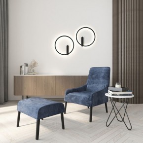 DK5035-BK Бра ROUND со светодиодом, IP20, 24W, 3000/4000/6500K, черный, алюминий в Агрызе - agryz.ok-mebel.com | фото 8