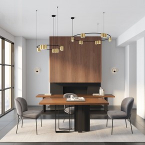 DK5060-BK+SG Бра ORBIT, IP20, 3000К, LED, 10 Вт, черный + сатинированное золото, алюминий в Агрызе - agryz.ok-mebel.com | фото 6