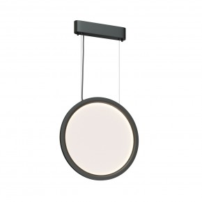 DK6604-BK Подвесной вертикальный светильник Veil со светодиодом H1500 d450 220V 36W 3000-6000K IP20 черный алюминий в Агрызе - agryz.ok-mebel.com | фото 3