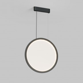DK6606-BK Подвесной вертикальный светильник Veil со светодиодом H1700 d600 220V 48W 3000-6000K IP20 черный алюминий в Агрызе - agryz.ok-mebel.com | фото