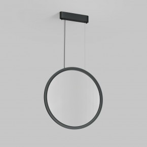 DK6606-BK Подвесной вертикальный светильник Veil со светодиодом H1700 d600 220V 48W 3000-6000K IP20 черный алюминий в Агрызе - agryz.ok-mebel.com | фото 2