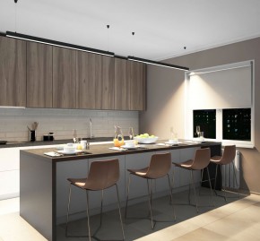 DK9154-BK Линейный светильник 42W 1500mm 4000K, черный в Агрызе - agryz.ok-mebel.com | фото 5