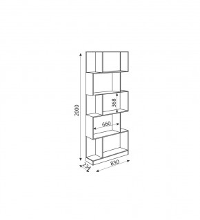 Дуглас (подростковая) М05 Стеллаж в Агрызе - agryz.ok-mebel.com | фото 2