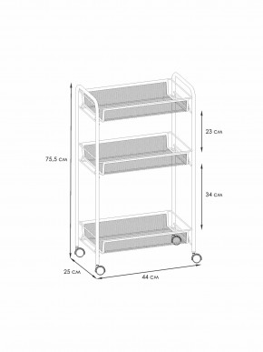 Э 322 С Этажерка "Ладья 2К" Серый в Агрызе - agryz.ok-mebel.com | фото 2