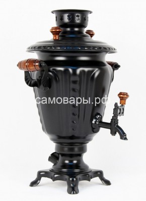 Электрический самовар "Черный Русский" матовая рюмка в наборе на 3 литра (Ограниченная серия) в Агрызе - agryz.ok-mebel.com | фото 3