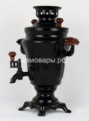 Электрический самовар "Черный Русский" матовый тюльпан на 1,5 литра. Ограниченная серия. в Агрызе - agryz.ok-mebel.com | фото